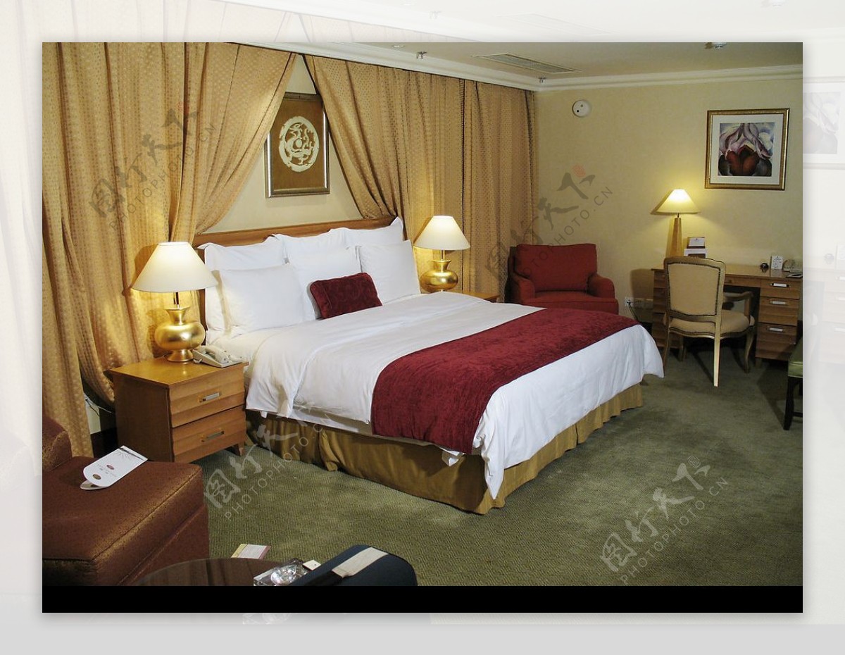 高档酒店客房卧室图片
