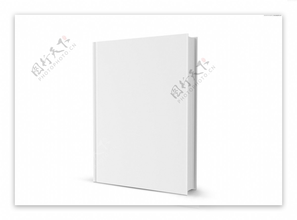 3D超高清白色书籍可做书籍画册封面图片