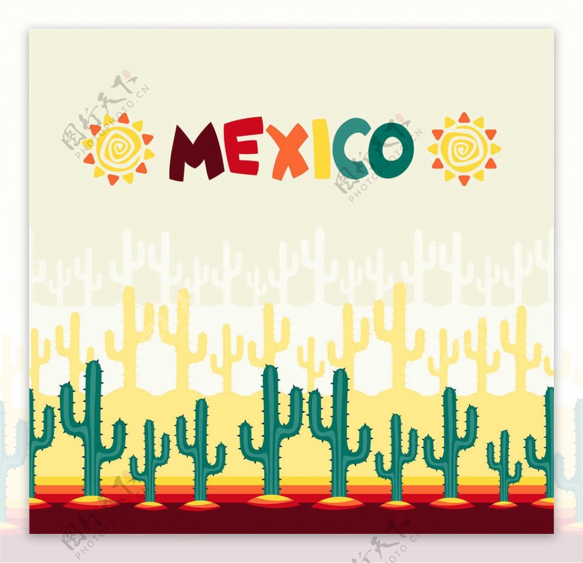 墨西哥风格背景图片