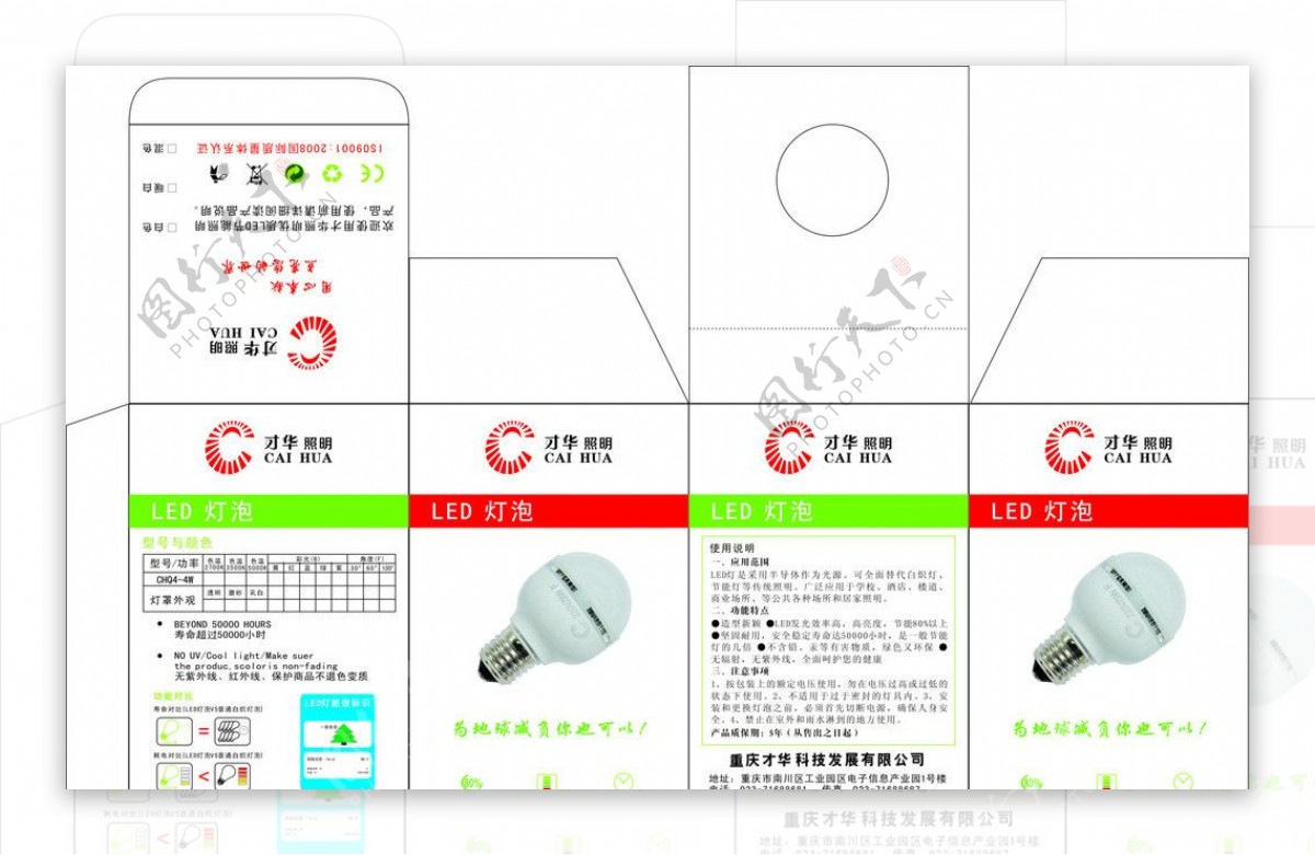 LED灯包装图片