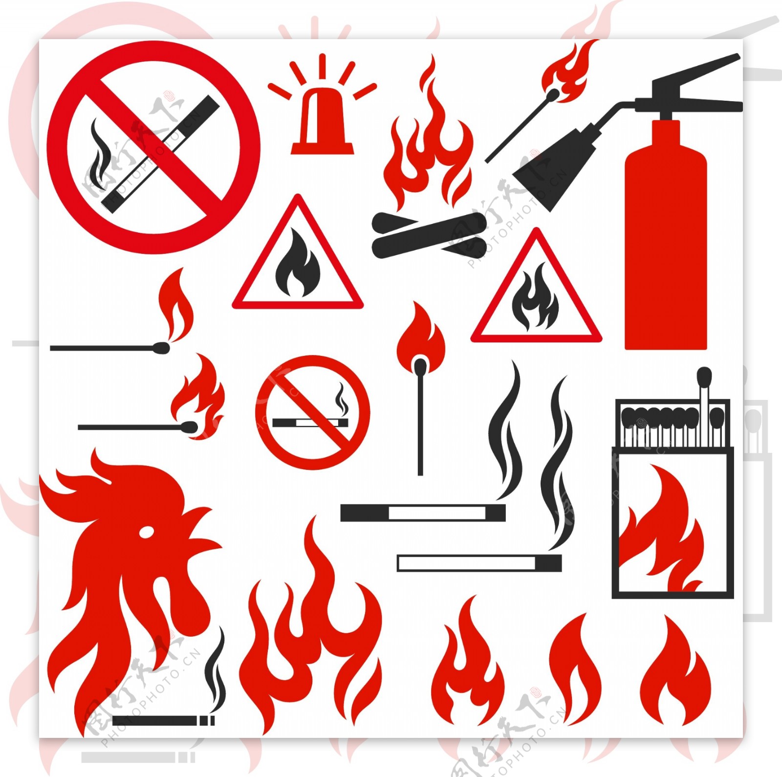 火灾图标消防防火图片