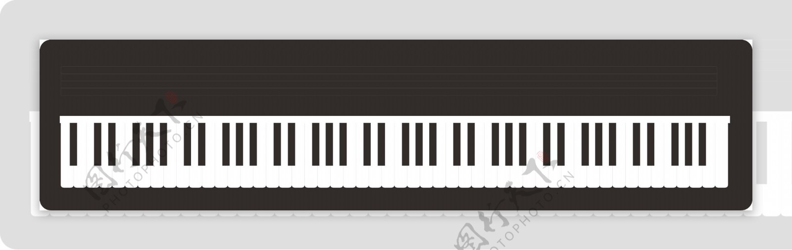 钢琴键盘图片