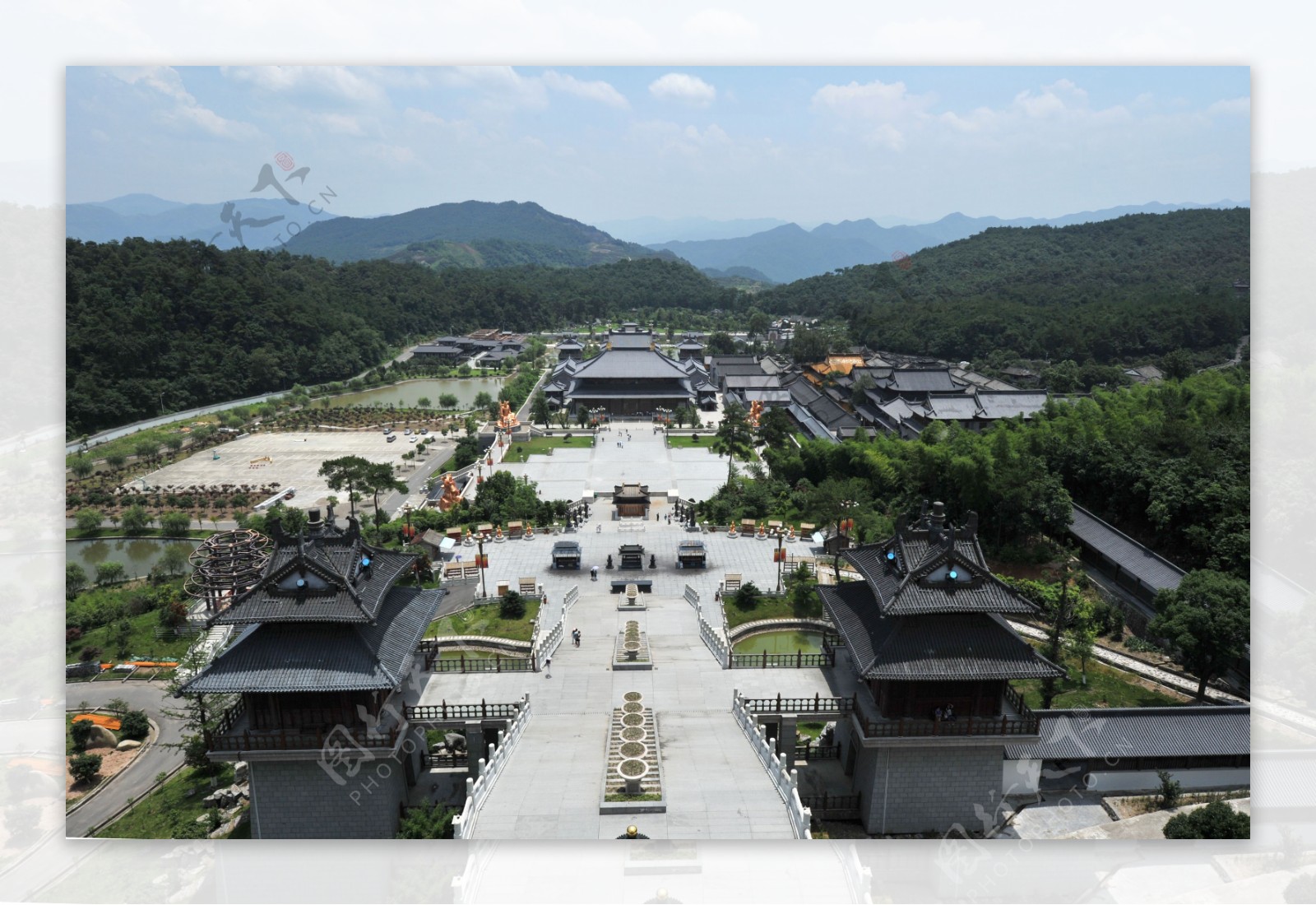 奉化雪窦寺全景图片