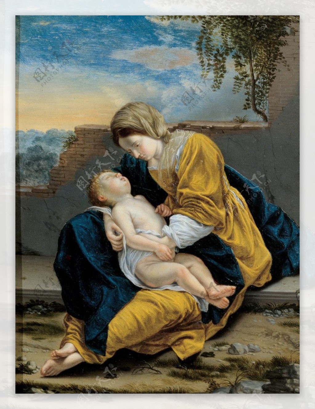 圣麦当娜和孩子图片