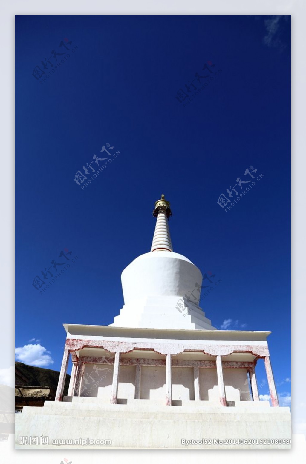 藏族白塔图片
