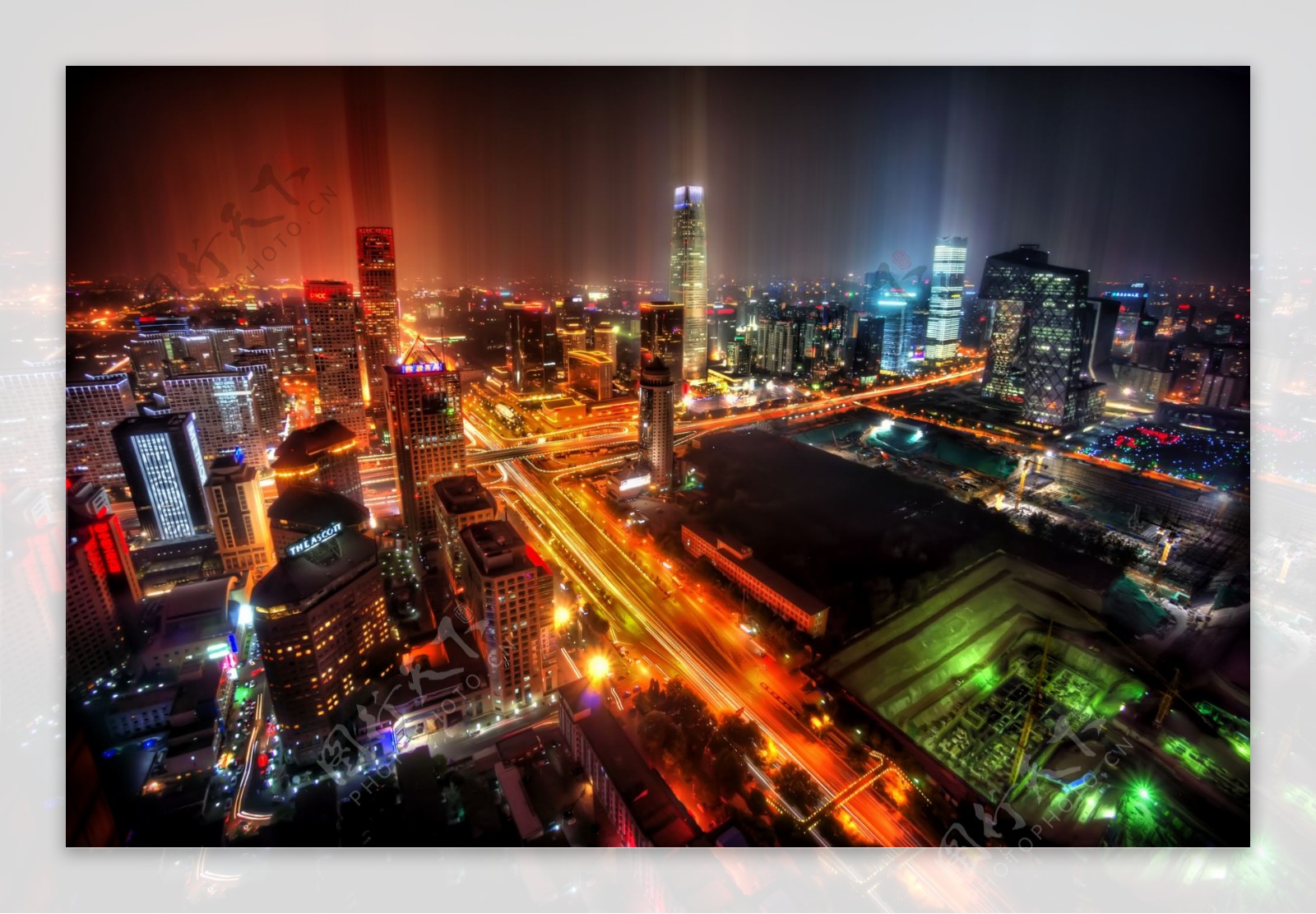 北京全景俯瞰高清摄影图片