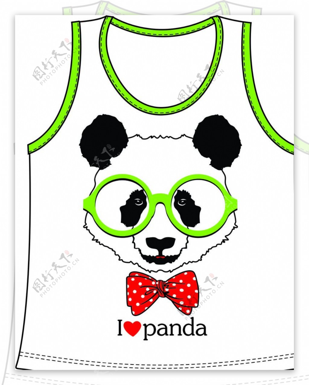 ilovepanda背心图片