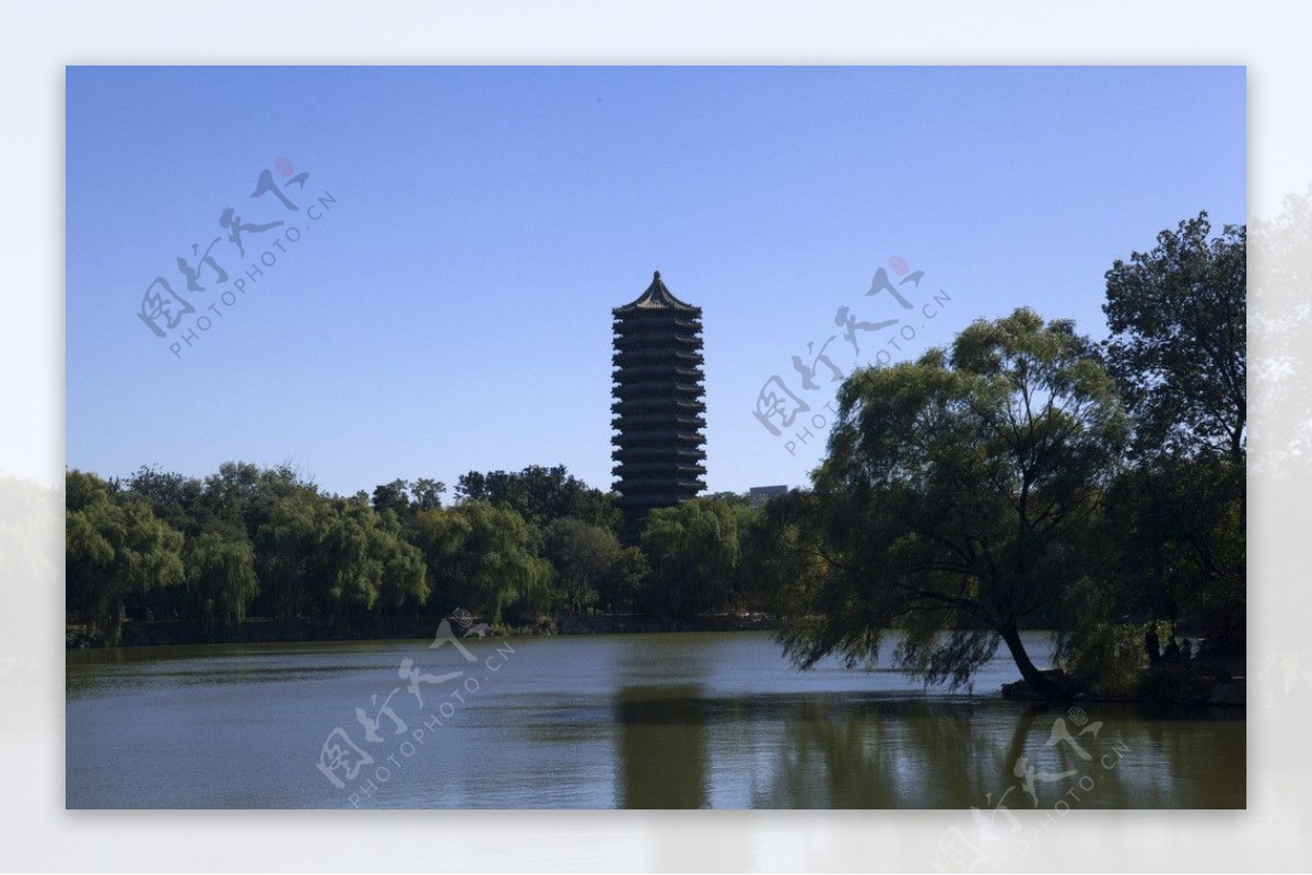 北京大学未名湖图片