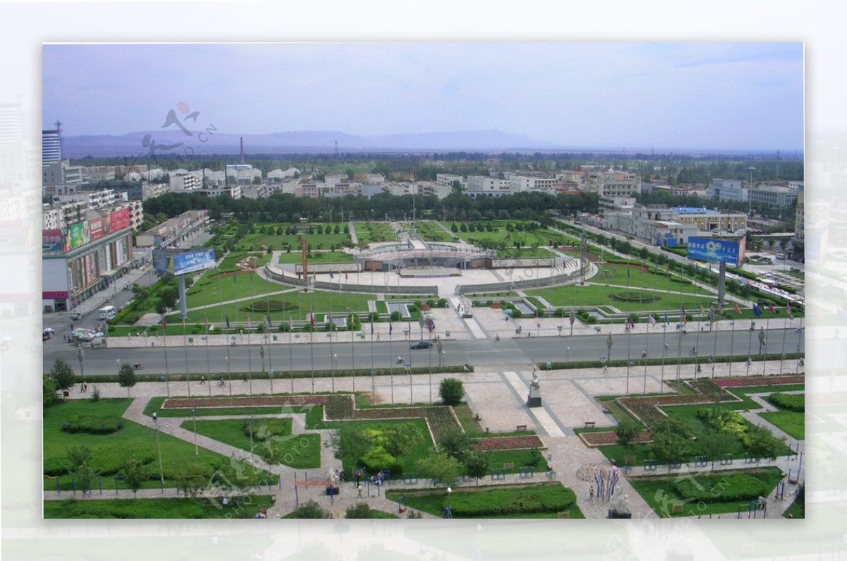 吐鲁番广场全景图片