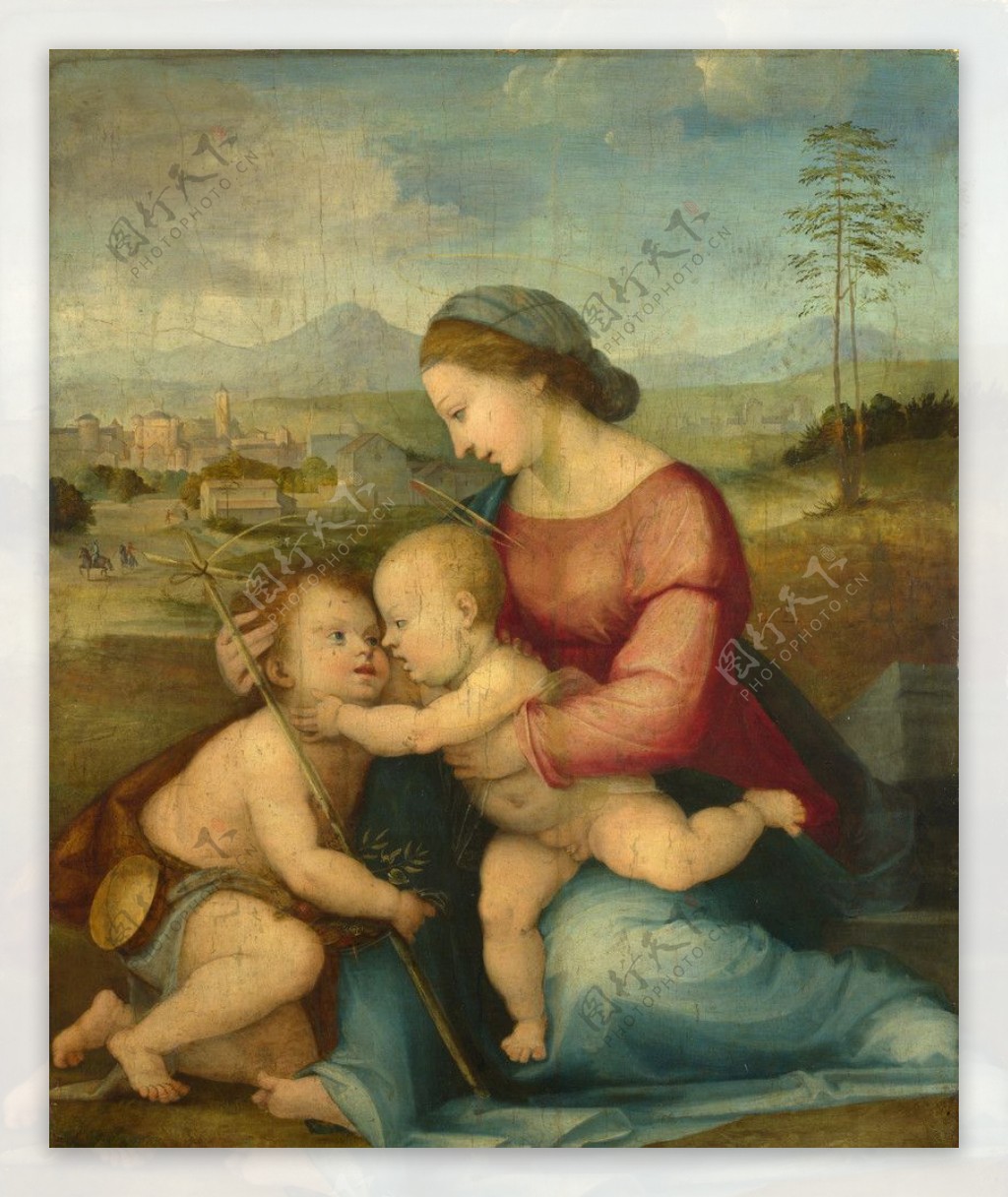 麦当娜和孩子在圣约翰图片