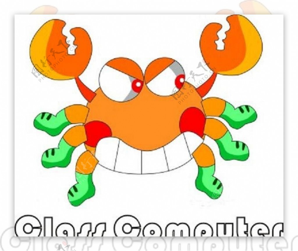 螃蟹标志图片