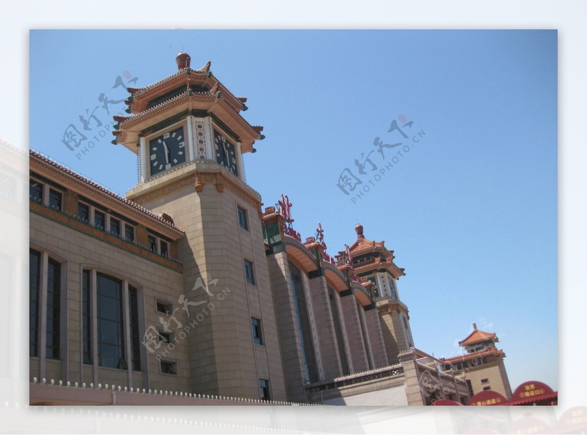 北京站的大钟图片