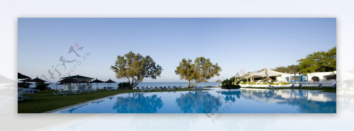 渡假酒店的泳池图片