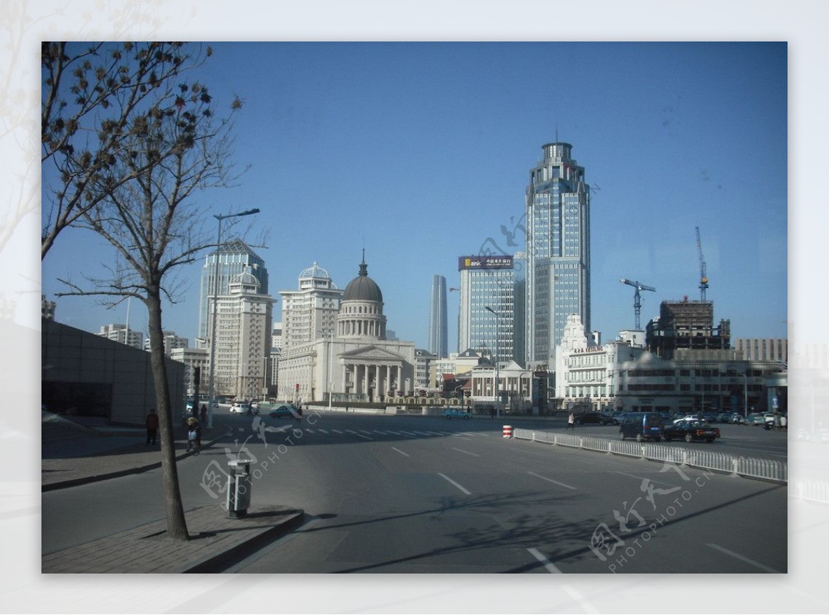 天津城市金融中心风景图片
