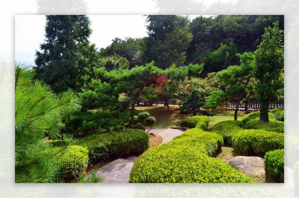 日式庭院小道图片