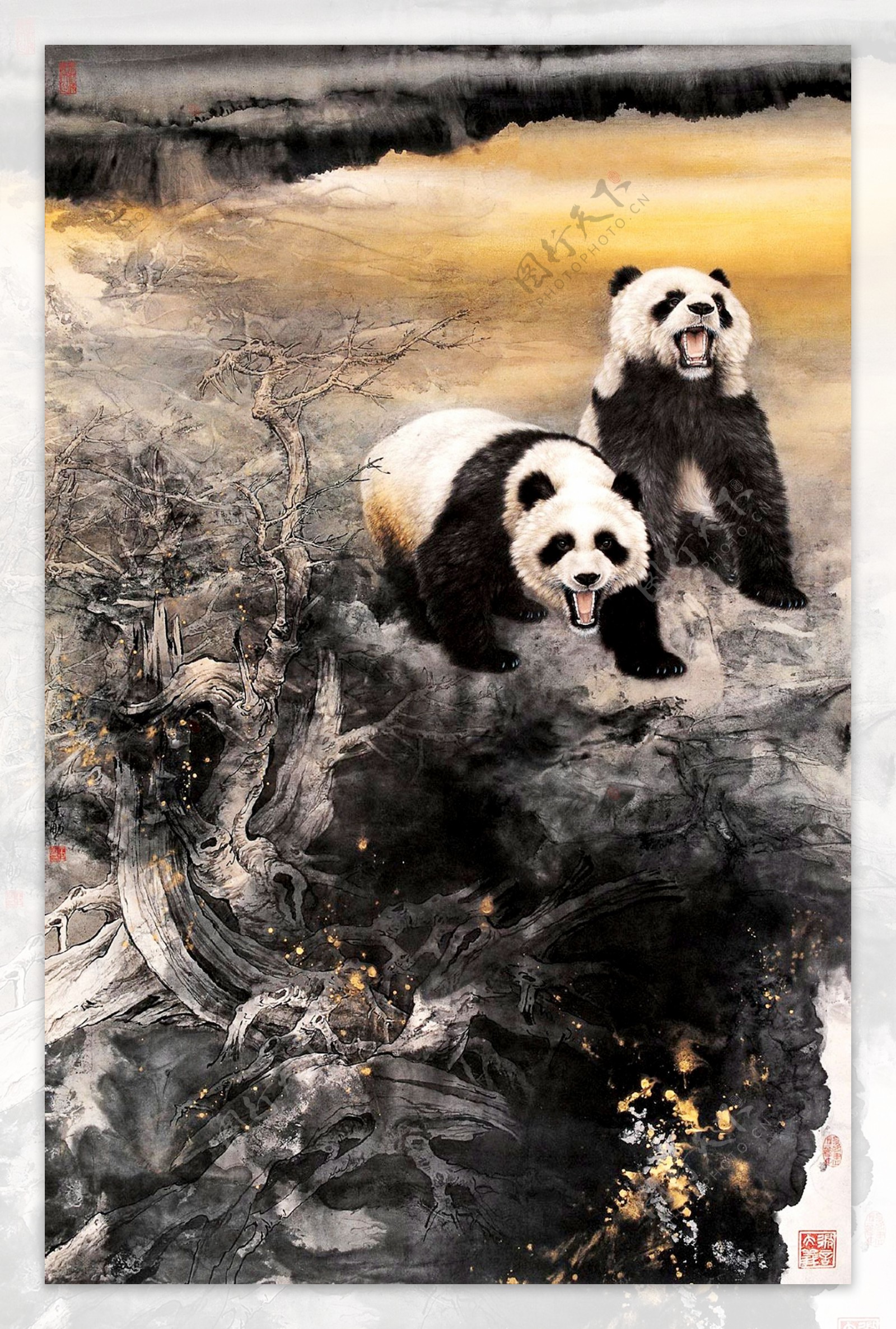 熊猫水彩插画|纯艺术|绘画|Panda浩俊 - 原创作品 - 站酷 (ZCOOL)