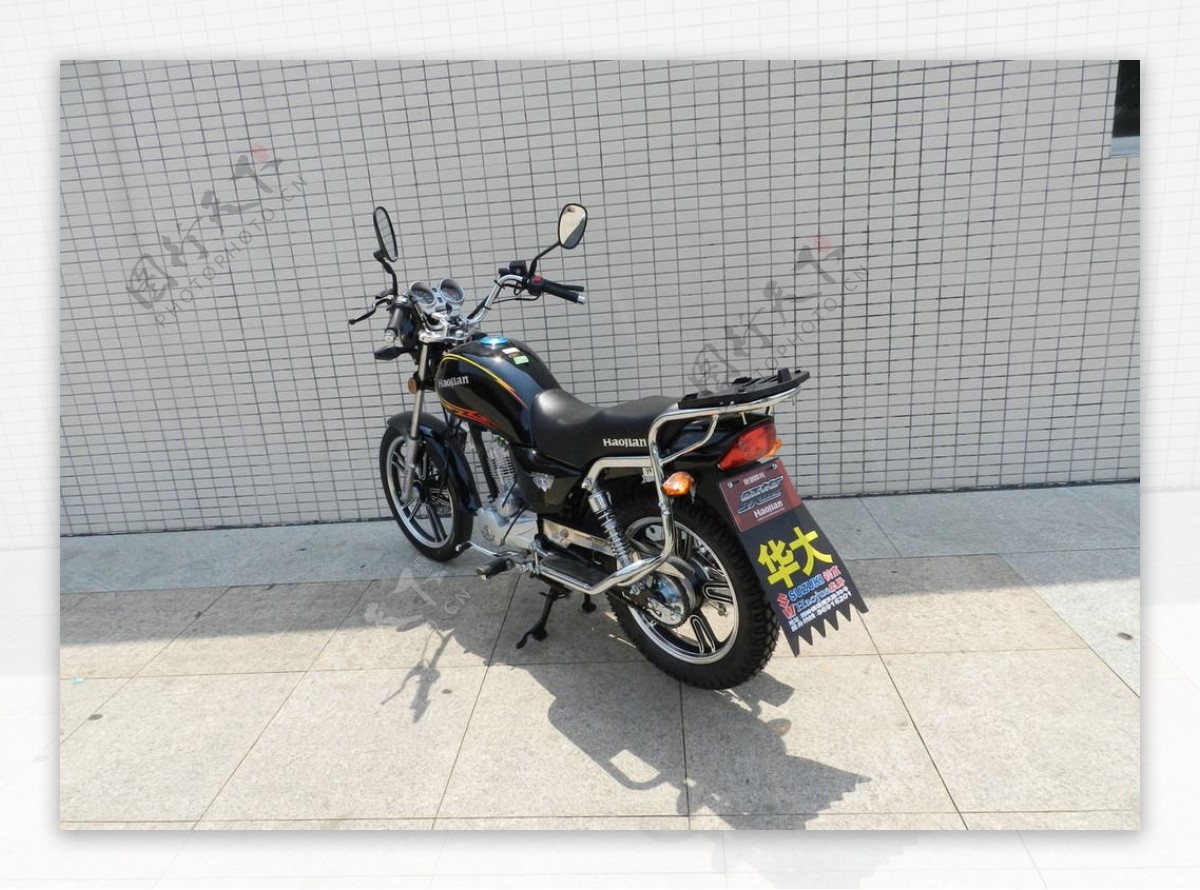 摩托车HJ1254B黑新款图片