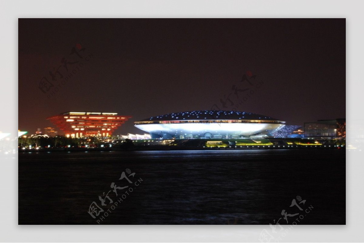 海世埔中国馆LED夜景照明图片