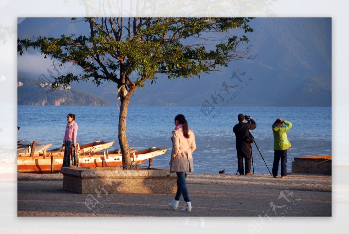 人文风景海面图片