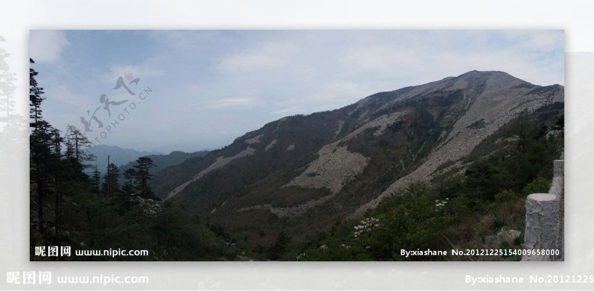 西安朱雀森林公园高山全景图片