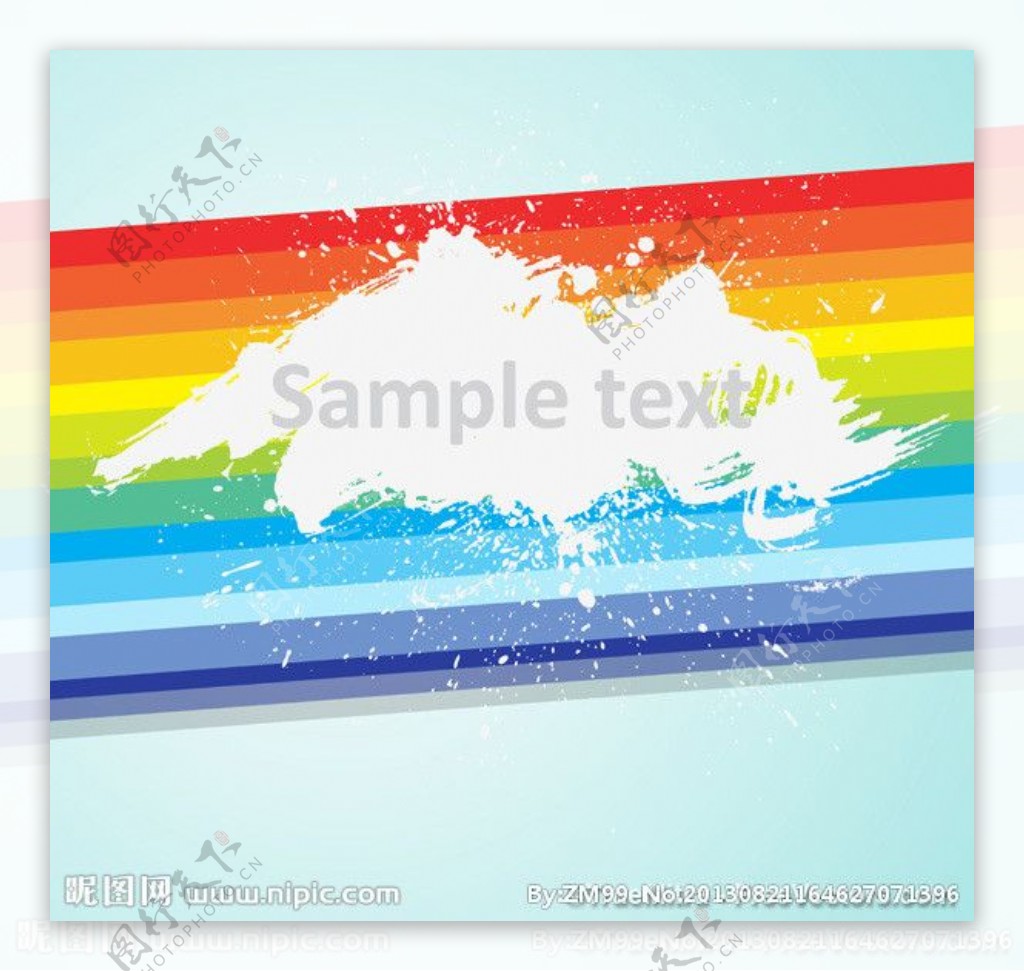 彩虹水渍背景图片