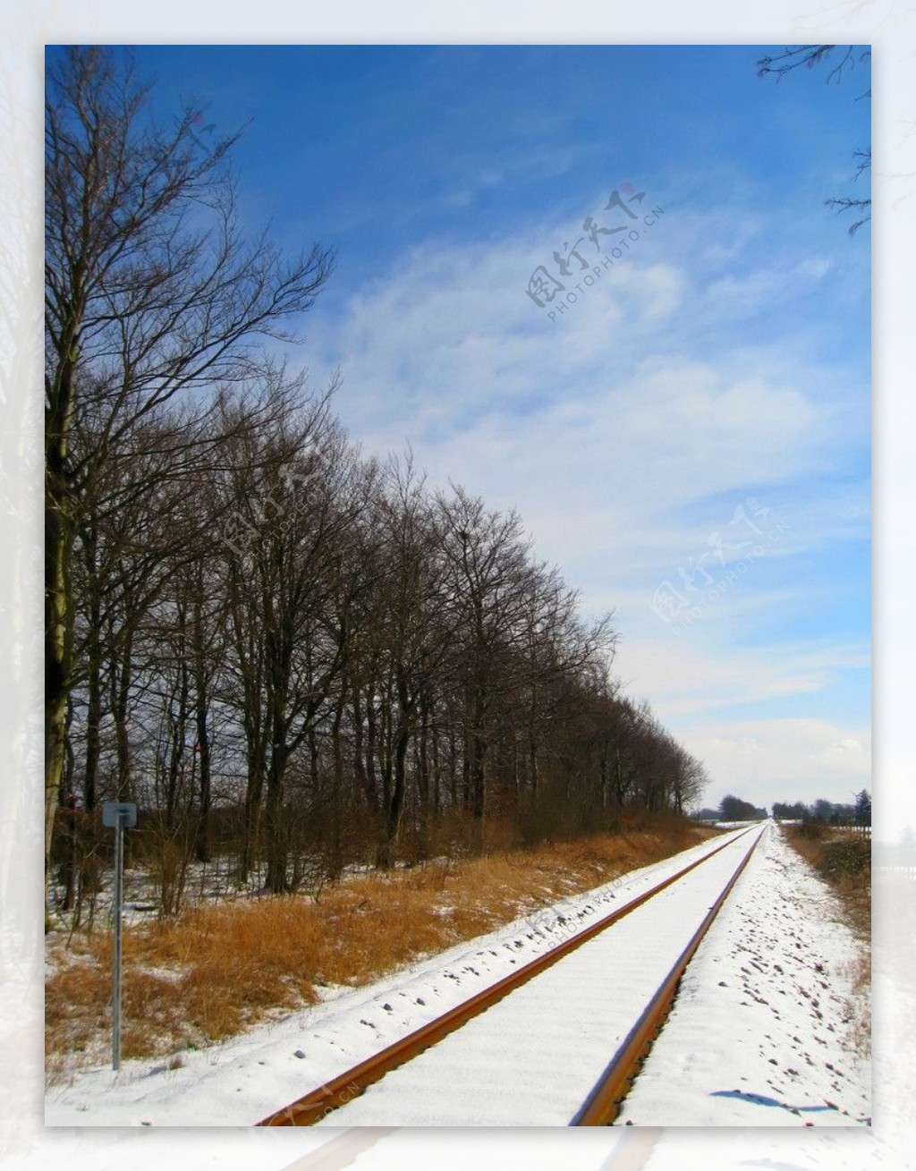 冬季铁路图片
