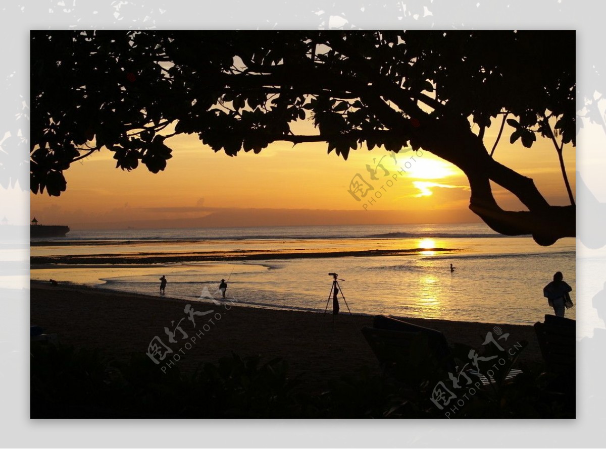 巴厘岛日出图片