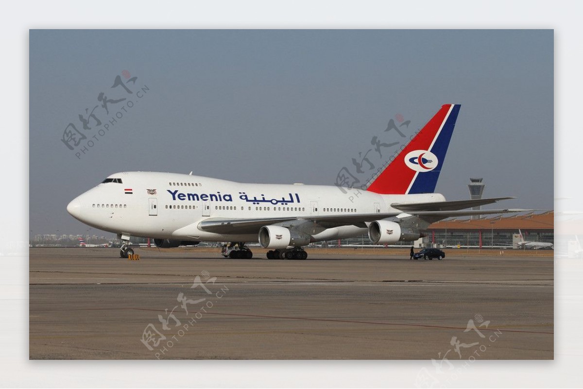 也门总统专机747图片