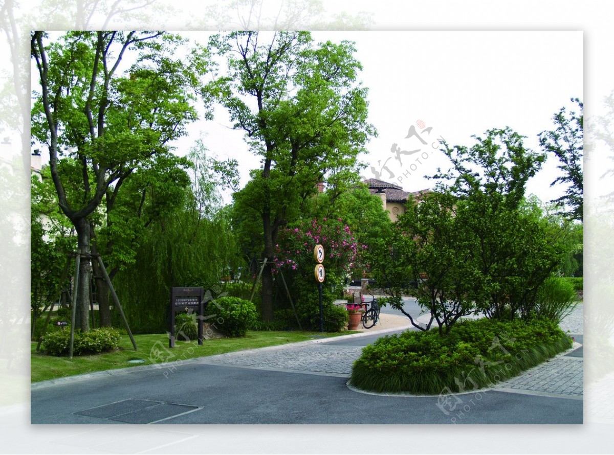 兰乔圣菲别墅绿化景观图片