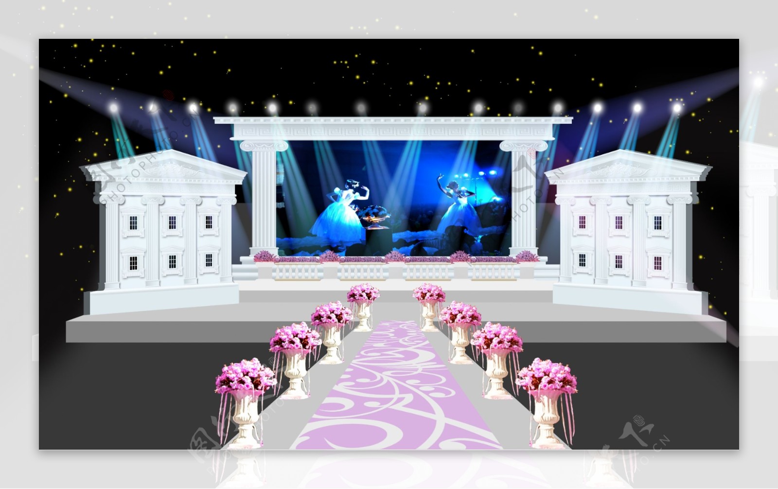婚礼舞台设计图片
