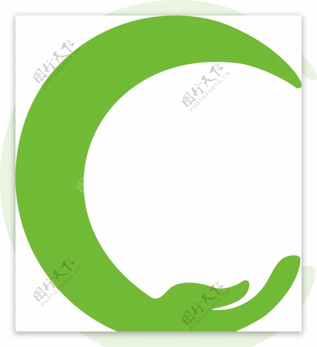 手形绿叶logo图片