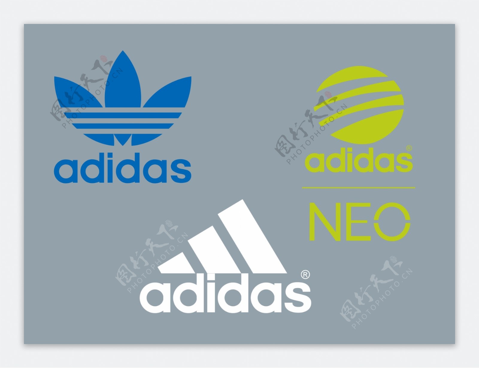 adidas商标图片