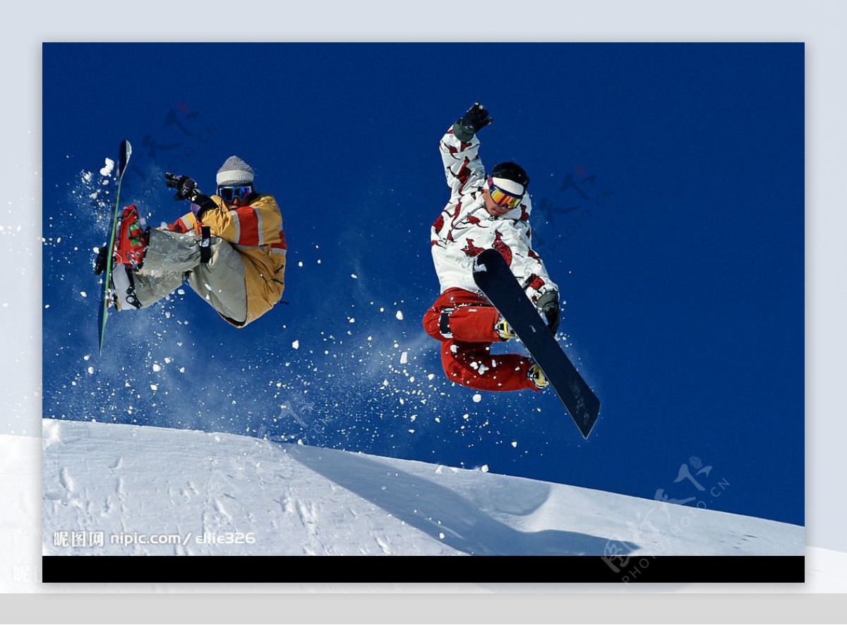 冬季休闲运动滑雪图片