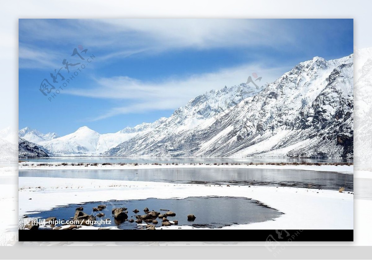 雪山风景摄影图JPG图片