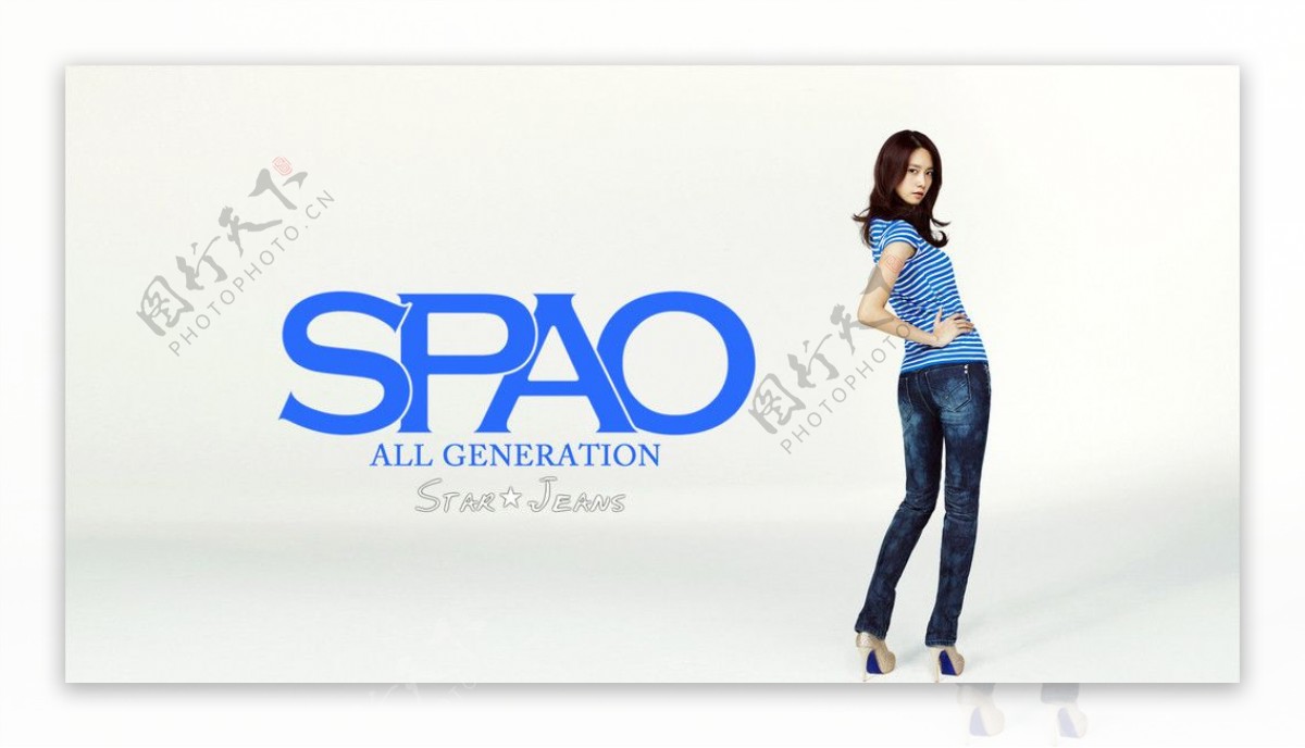 少女时代SPAO服装广告图片