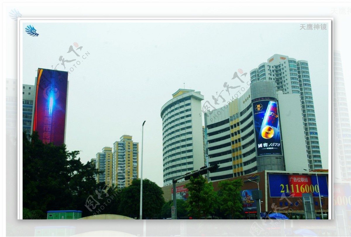 城市建筑电子广告屏图片