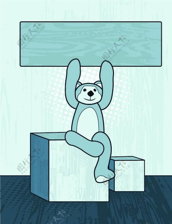 卡通小熊背景图片