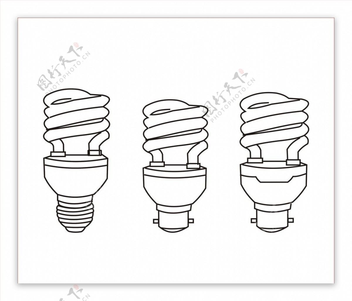 矢量节能灯图片