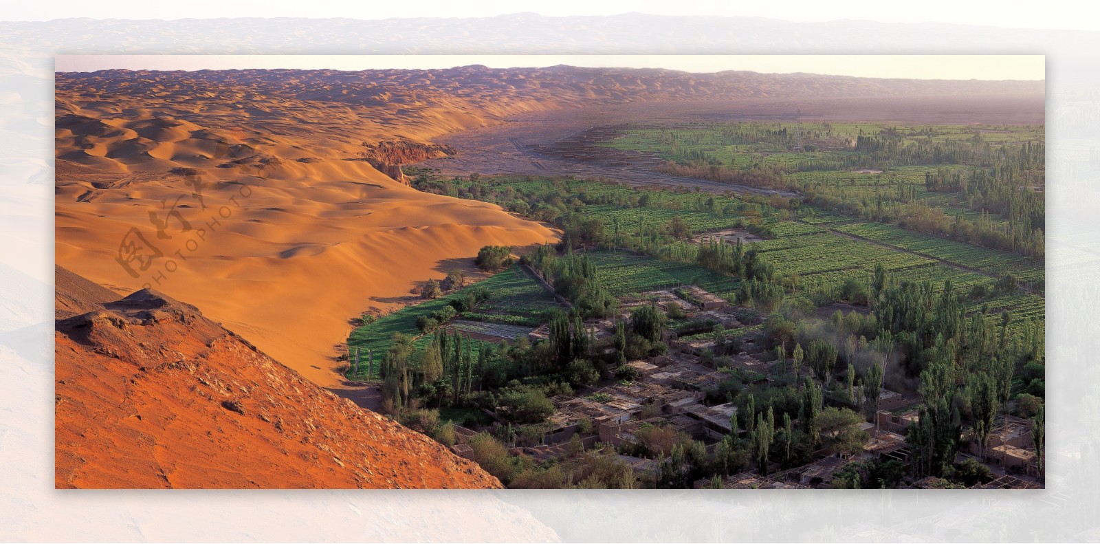 沙漠绿洲吐鲁番图片