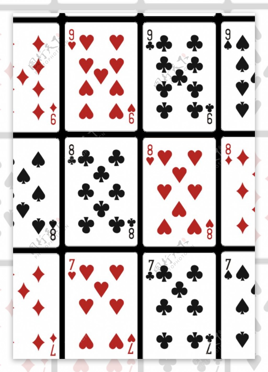 扑克牌杰克方块黄红蓝黑插画图片素材_ID:338108459-Veer图库