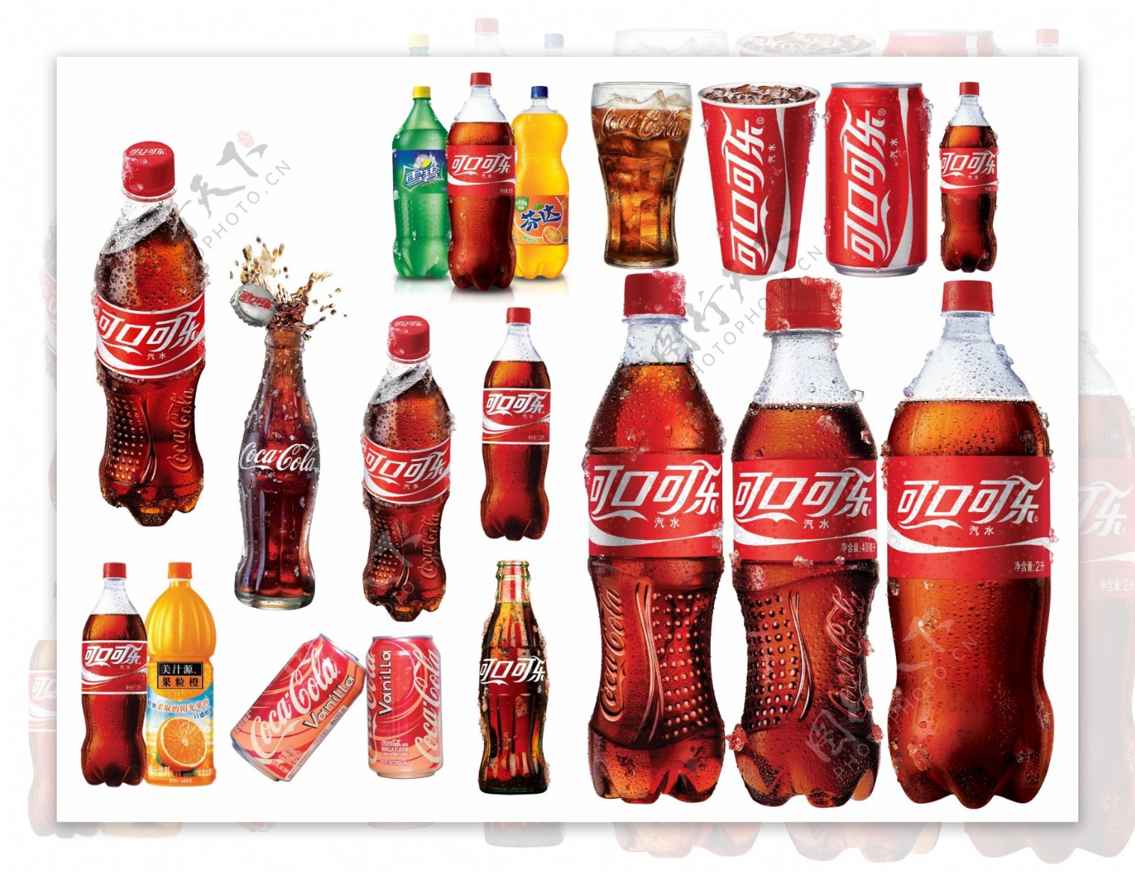 可口可乐全系列瓶图片