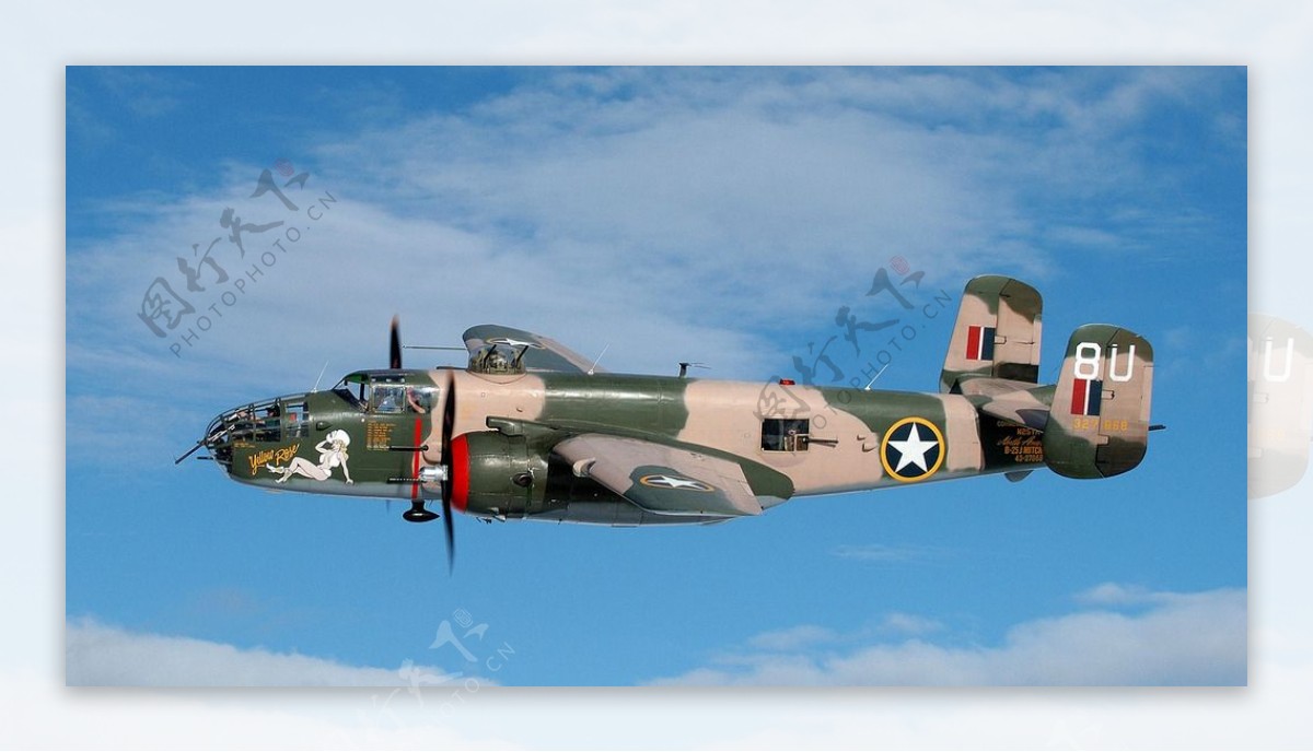 B25米切尔型轰炸机图片