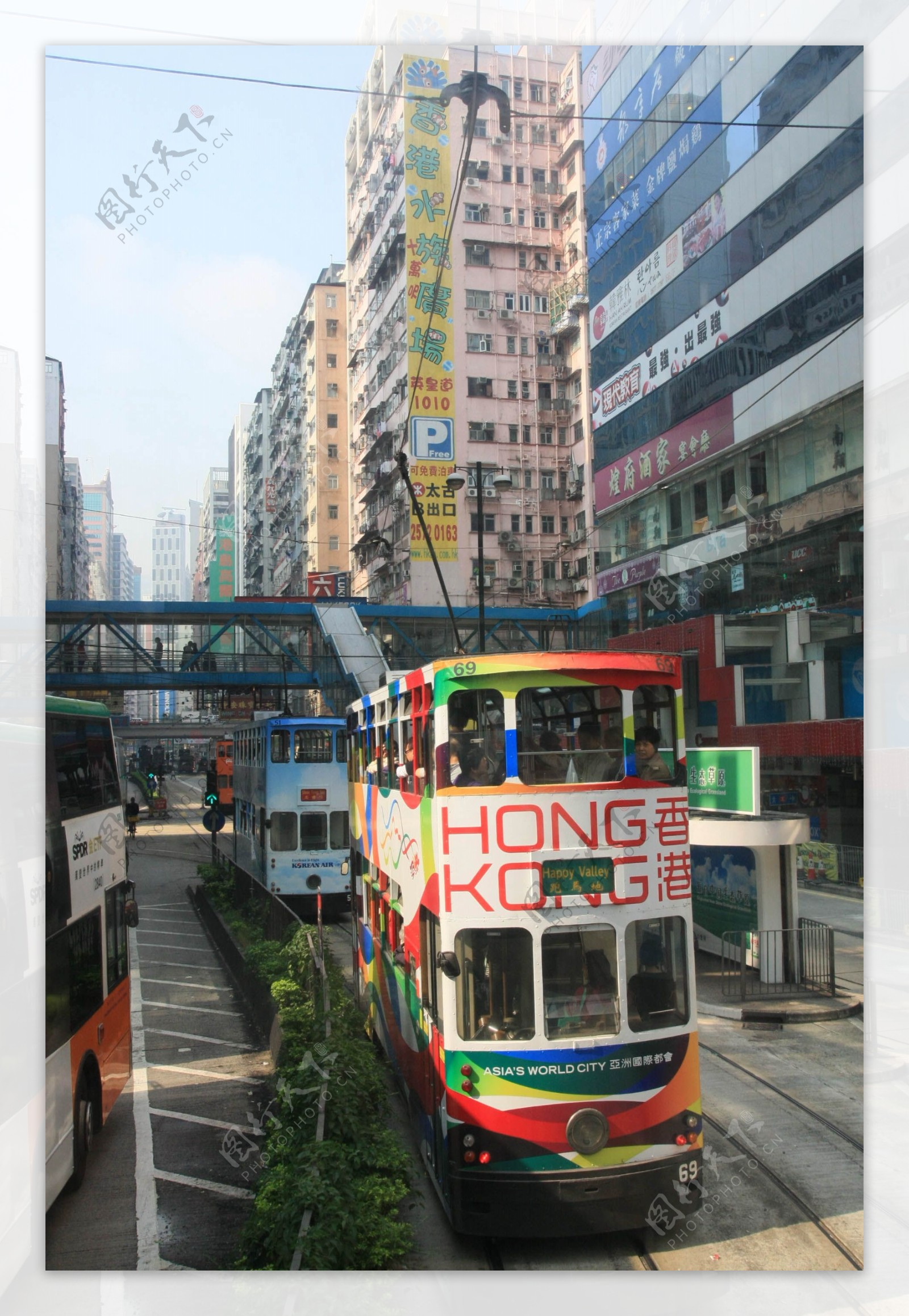香港双层巴士图片