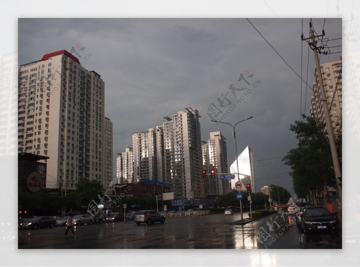 雨后城市图片