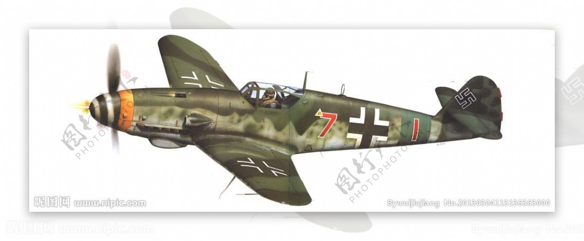 梅塞施密特109战斗机图片