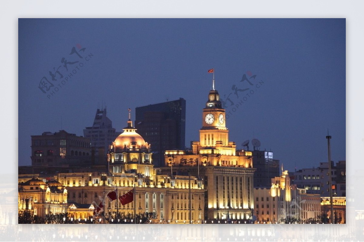 上海新外滩夜景图片