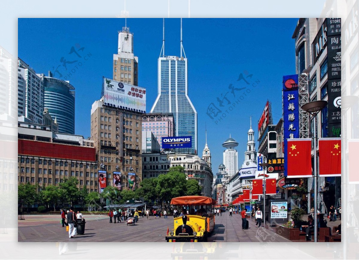 上海南京東路步行街图片