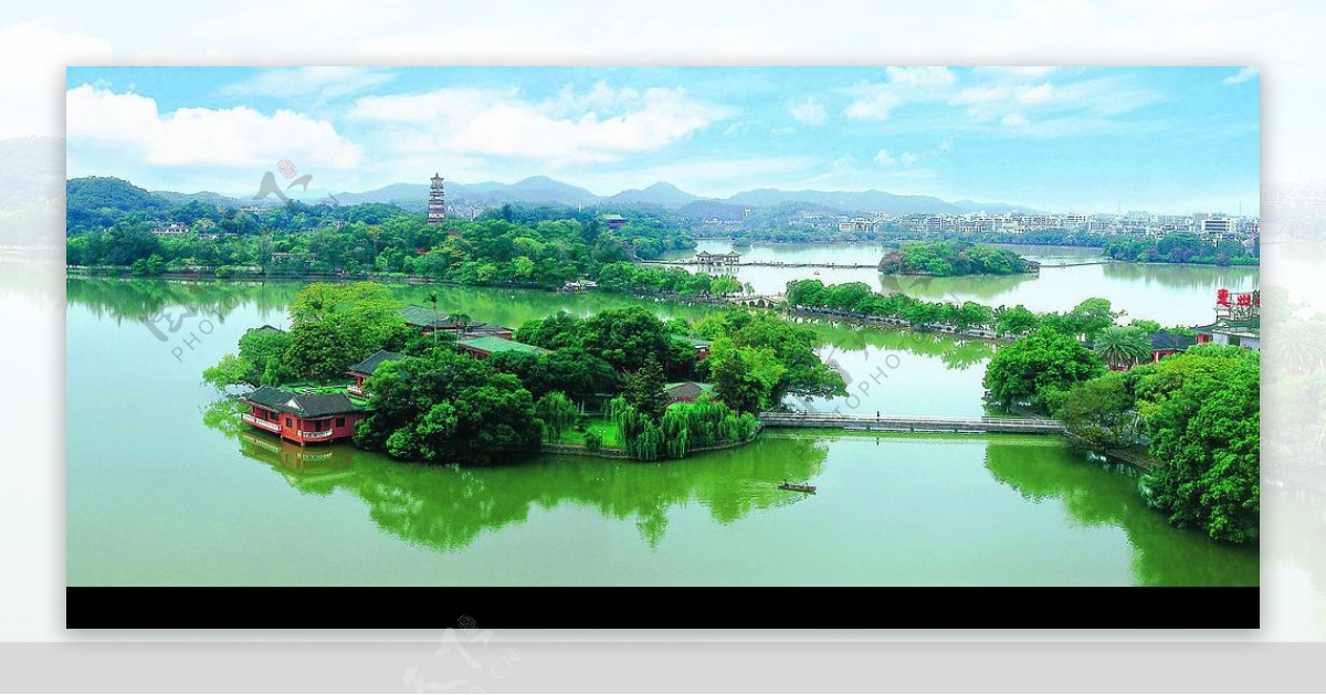 惠州西湖全景图图片