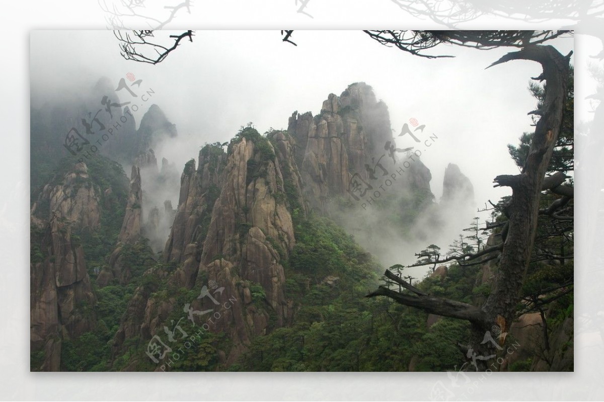 三清山雾景图片