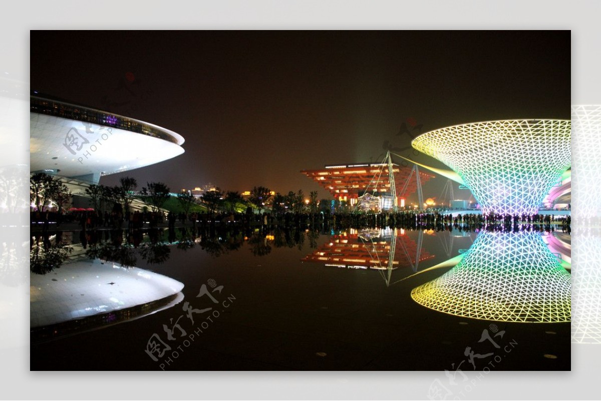 迷人的黄浦江之夜图片